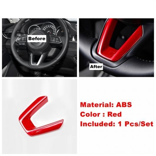 レッド インテリア アクセサリー ドア アームレスト ボウル ギア パネル ステアリング ホイール センター コントロール パネル カバー トリム 適用: MAZDA6 2019-2021 タイプC AL-PP-1920 AL