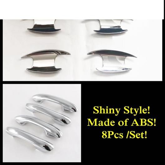 カーボンファイバー クローム ドア ハンドル ボウル カバー ステッカー 適用: アウディ/AUDI S4 A5 シルバー ハンドル-ボウル AL-RR-1940 AL カーボンファイバー クローム ドア ハンドル カバー インテリア トリム