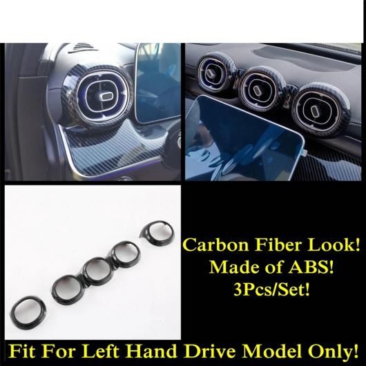 ハンド ブレーキ エア AC ウインドウ リフト ヘッド ライト スピーカー カバー トリム カーボンファイバー アクセサリー 適用: メルセデス・ベンツ C クラス W206 セダン 2022 タイプE AL-PP-2063 AL