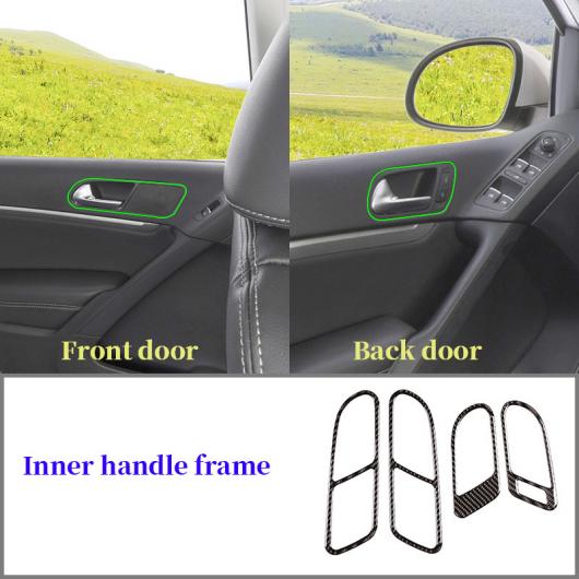 リアル カーボンファイバー ドア インナー ハンドル 装飾 フレーム 適用: フォルクスワーゲン/VOLKSWAGEN ティグアン 2010-2016 インテリア アクセサリー インナー ハンドル フレーム AL-PP-2084 ALの通販は 9,405円