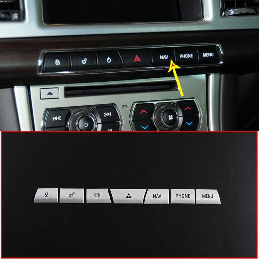 センター コンソール マルチメディア エアコン ボタン ガラス リフト ボタン ステッカー 適用: ジャガー/JAGUAR XF 2012-2015 インテリア アクセサリー 1 AL-PP-2095 AL 9,696円