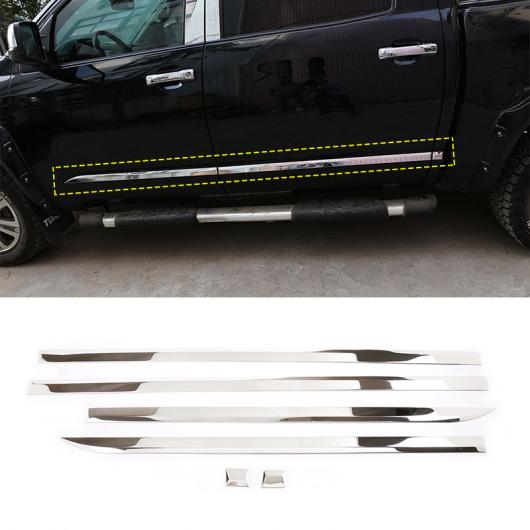 ステンレス スチール シルバー ウインドウ 装飾 モールディング トリム 適用: トヨタ タンドラ 2014-2021 ボディ トリム ストリップ ステッカー アクセサリー スタイル D 6ピース AL-PP-2379 ALの通販は 48,180円