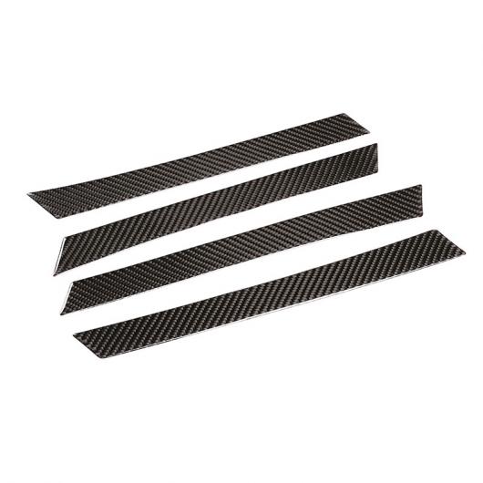 リアル カーボンファイバー ソフト オート インナー ハンドル パネル 適用: 2014-2018 トヨタ カローラ インテリア アクセサリー 4ピース ブラック AL-PP-3105 ALの通販は