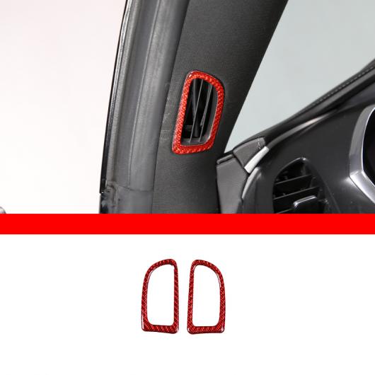 カーボンファイバー 適用: シボレー/CHEVROLET コルベット C7 2014-2019 レッド インテリア 装飾 ステッカー ギア ドア ハンドル ステアリング ホイール トリム タイプ2 AL-PP-3605 AL