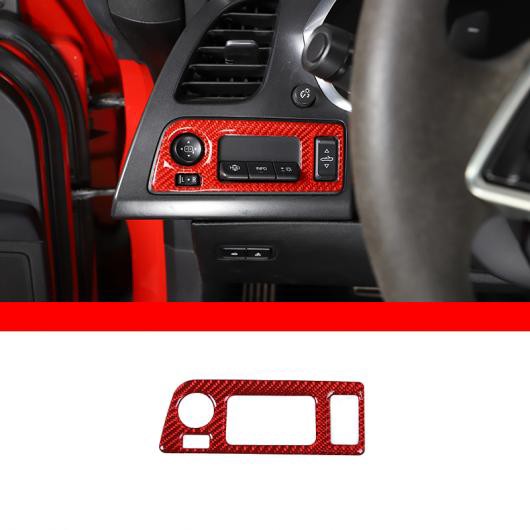 カーボンファイバー 適用: シボレー/CHEVROLET コルベット C7 2014-2019 レッド インテリア 装飾 ステッカー ギア ドア ハンドル ステアリング ホイール トリム タイプ5 AL-PP-3605 ALの通販は