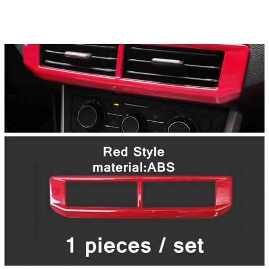 ピラー A オーディオ スピーカー ツイーター/AC 吹き出し口 カバー トリム レッド スタイル 適用: VW フォルクスワーゲン/VOLKSWAGEN ポロ 2019-2022 アクセサリー タイプG AL-PP-3940 AL