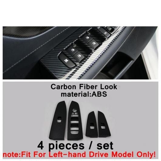 自動車 スタイリング ギア レバー シフト ノブ/ウインドウ リフト カバー トリム 適用: 起亜 フォルテ/セラトー/K3 2019-2022 カーボンファイバー アクセサリー タイプ2 AL-PP-3986 AL