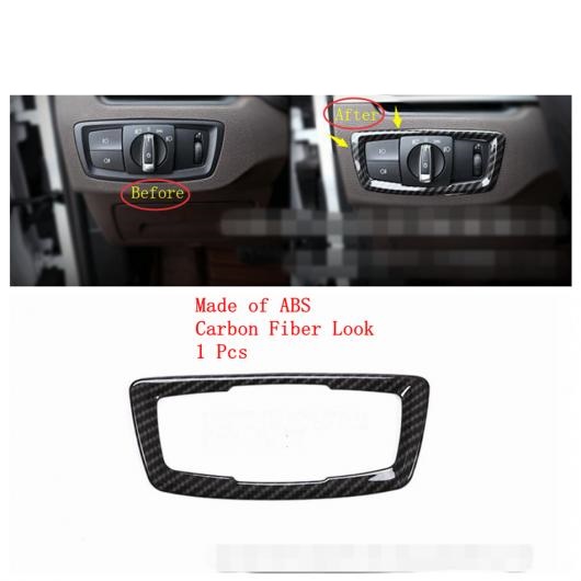 カーボン調 アクセサリー ヘッド ライト スイッチ/ギア シフト パネル/スピーカー ツイーター カバー トリム ABS 適用: BMW X2 F39 2018-2021 タイプC AL-PP-3991 AL