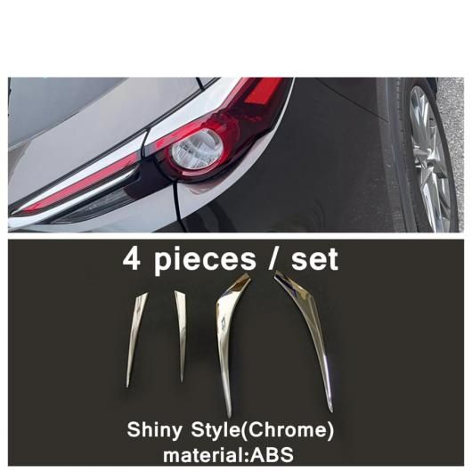 フロント グリル グリル ストリップ/フォグライト/リア テール ランプ カバー ステッカー トリム ABS 適用: マツダ CX-8 KG CX8 2017-2021 タイプ10 AL-PP-4024 AL
