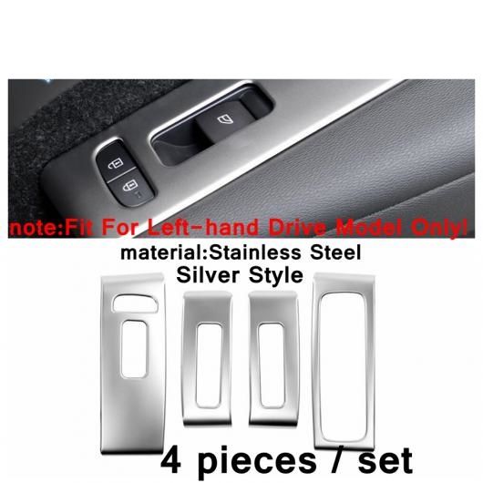 アームレスト ウインドウ リフト ダウン コントロール スイッチ パネル カバー トリム 4ピース 適用: ボルボ/VOLVO XC40 2018-2022 インテリア アクセサリー タイプA AL-PP-4051 AL 12,727円