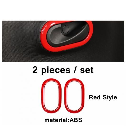ABS インテリア パーツ 適用: スマート 453 フォーツー用 2015-2021 ワーニング ライト/センター コントロール ギア シフト パネル/リア ウインドウ カバー トリム レッド タイプ7 AL-PP-4112 AL