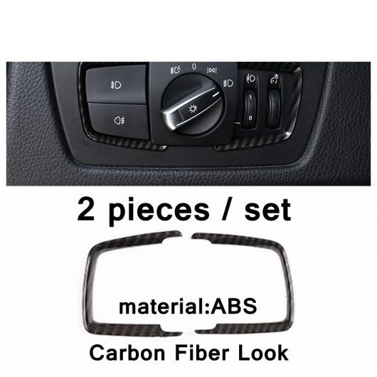ヘッド ライト ランプ スイッチ ボタン/センター マルチメディア カバー トリム 適用: BMW 3 4シリーズ F30 F32 320i 2013-2018 カーボンファイバー アクセサリー タイプ5 AL-PP-4119 AL