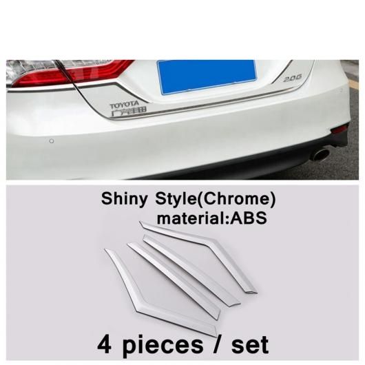 ABS エクステリア キット 適用: トヨタ カムリ XV70 2018-2020 リア テール ライト ランプ カバー トリム 装飾 ステッカー ブライト バー タイプA AL-PP-4281 AL