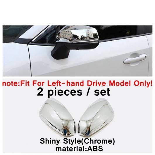2ピース サイド ウイング バックミラー ミラー カバー キャップ トリム 左ハンドル用 適用: トヨタ シエナ 2021 2022 クローム/カーボンファイバー エクステリア キット タイプ1 AL-PP-4410 AL