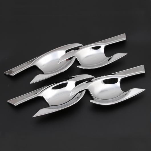 4ピース 適用: 日産 キックス 2017 ドア ボウル 装飾 フレーム シルバー AL-PP-5672 AL