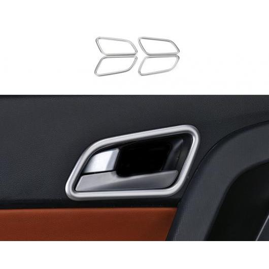 4ピース 適用: ヒュンダイ/現代/HYUNDAI IX25 インナー ドア ハンドル 装飾 フレーム シルバー AL-PP-5953 AL