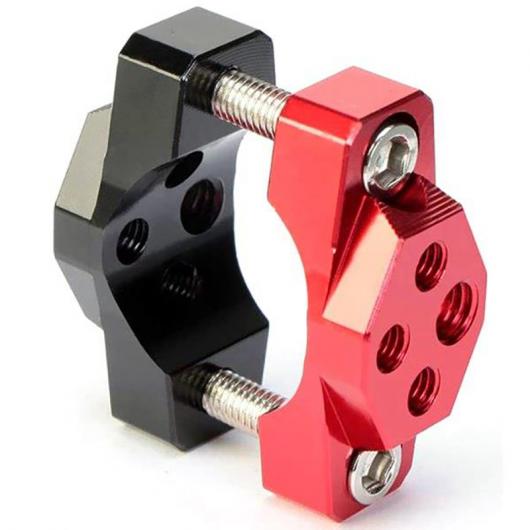 AL オートバイ ハンドルバー クランプ スポットライト ブラケット スポットライト クリップ 54mm ユニバーサル オートバイ ハンドルバー レッド AL-PP-7170