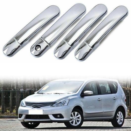 AL 8ピース/セット クローム ドア ハンドル カバー トリム 適用: 日産 ヴァーサ ティーダ ラティオ 2007-12 リヴィナ 2009-13 タイプ1 AL-PP-7434