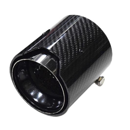 AL エキゾースト マフラー チップ パイプ カーボン 105mm 67mm ファイバ トリム リア エキゾースト パイプ カーボンファイバー パターン AL-PP-7537の通販は