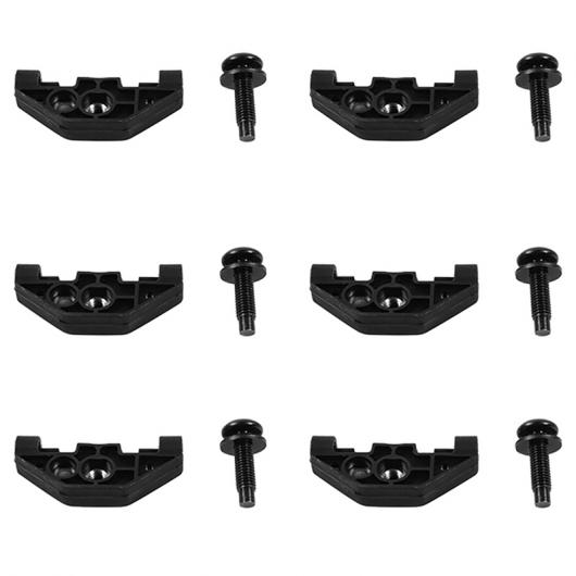 AL 6セット インテリア ルーフ スクリュー トップ スクリュー キット アクセサリー 適用: ジープ/JEEP ラングラー JK 2007 2008 2009 2010 ブラック AL-PP-7647