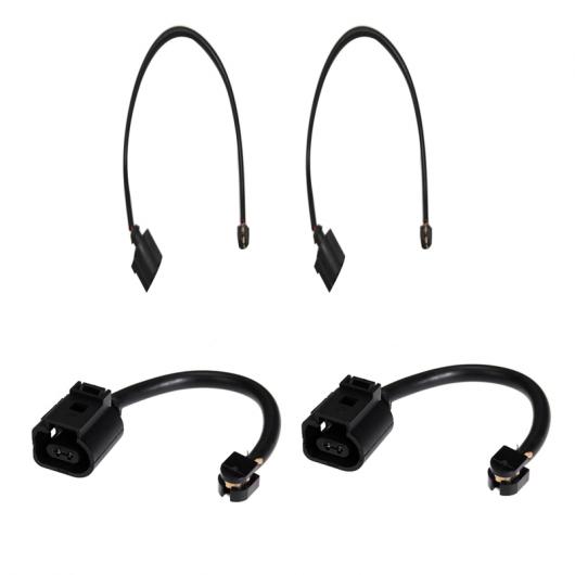 AL 2ペア フロント＋リア ブレーキ パッド センサー 95861236500 95861236550 適用: トゥアレグ 7P5 7P6-ポルシェ/PORSCHE カイエン ブラック AL-PP-8295