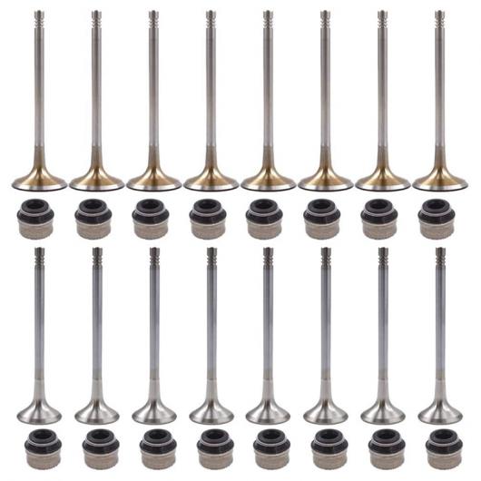 AL 16ピース 6mm インテーク エキゾースト バルブセット 適用: A4 A5 ゴルフ ティグアン パサート 2.0T 06D109611T 06D109611H タイプ1 AL-PP-8367