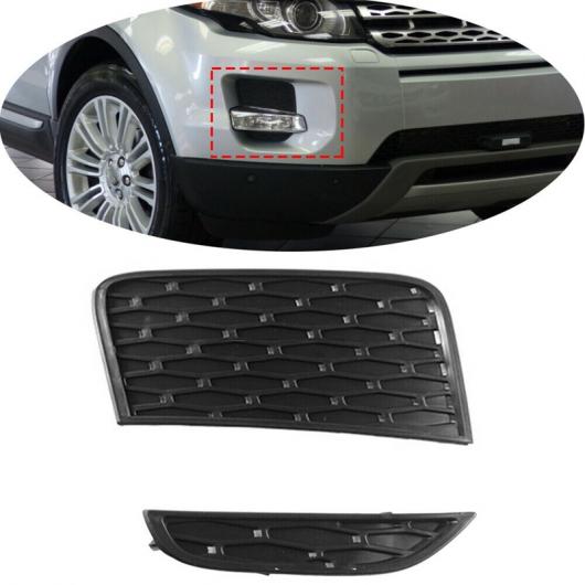 AL 2ピース フロント 右 フォグライト グリル ベゼル 適用: レンジ ローバー/ROVER イヴォーク 2012-2015 LR057396 LR026545 タイプ1 AL-PP-8374