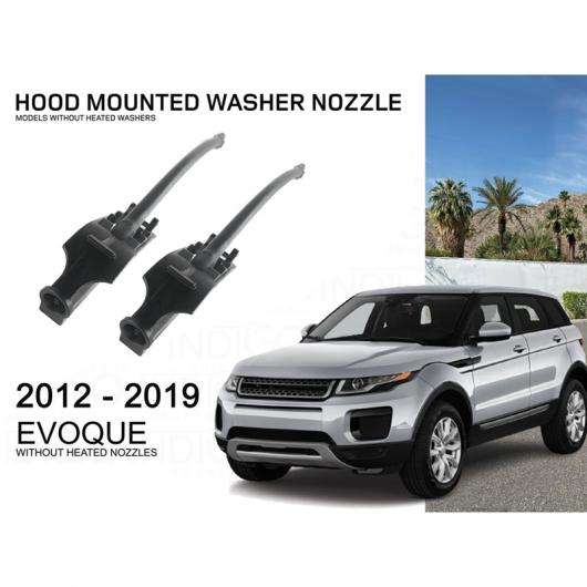 AL 1ペア 適用: レンジ ローバー/ROVER イヴォーク L538 2012-2019 シールド ウォッシャー ノズル スプレー ウインドスクリーン ジェット ブラック AL-PP-8840