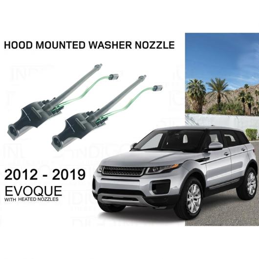 AL 1ペア 適用: ランド ローバー/ROVER レンジ ローバー/ROVER イヴォーク L538 2012-2019 フロント シールド ウォッシャー ノズル ブラック AL-PP-8860