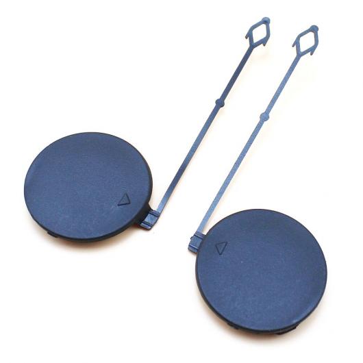 2ピース フロント バンパー 左 + 右 牽引フック アイ カバー キャップ 未塗装 51117159589 51117159590 適用: BMW X5 E70 2007-2011 1ペア AL-QQ-2228 AL