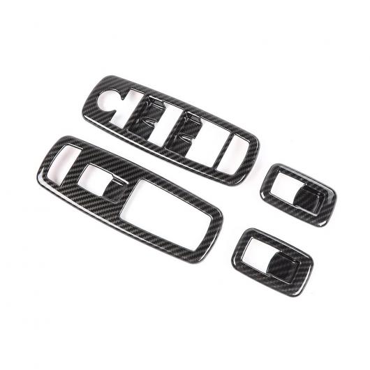 インテリア ウインドウ スイッチ ボタン 装飾 カバー ステッカー 適用: ジープ/JEEP グランド ダッジ/DODGE デュラン 2011〜 カーボンファイバー B AL-RR-2185 ALの通販は