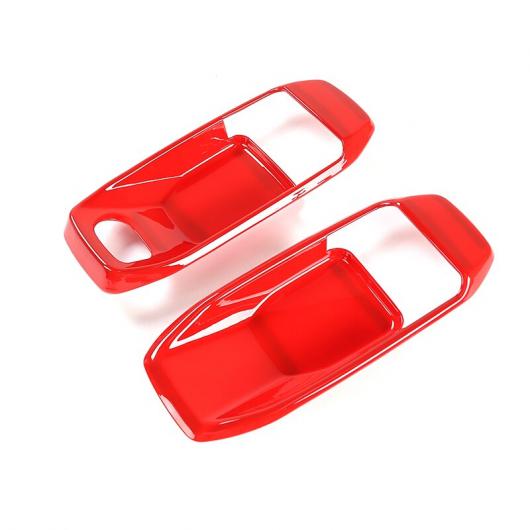 インナー ドア ハンドル ボウル インテリア カバー ステッカー 2/4ドア アクセサリー 適用: ジープ/JEEP ラングラー JL グラディエーター JT 2018-2020 2ドア レッド AL-RR-2243 AL