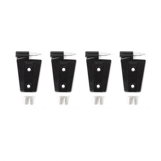 ドア ヒンジ カバー エンジン フード ヒンジ プロテクター トリム カバー ステッカー アクセサリー 適用: ジープ/JEEP ラングラー JK 2007-2017 2ドア 4ピース AL-RR-2256 AL