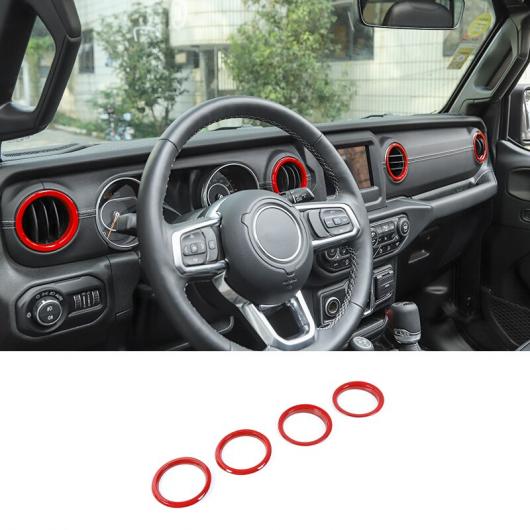 レッド インテリア 装飾 ステッカー インテリア アクセサリー 適用: ジープ/JEEP グラディエーター JT ラングラー JL 2018 2019 2020 2021 インストルメント トリム AL-RR-2264 ALの通販は