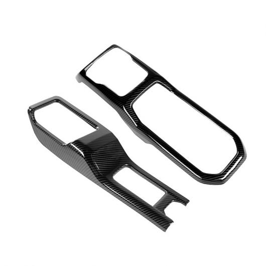 4WD ギア シフト パネル 装飾 カバー ステッカー 適用: ジープ/JEEP グラディエーター JT 2018〜 ラングラー JL 2018〜 アクセサリー カーボンファイバー 2ピース AL-RR-2269 ALの通販は