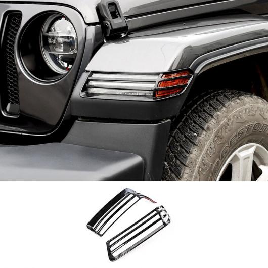 エクステリア ブラック ステッカー セントラル コントロール 装飾 カバー トリム アクセサリー 適用: ジープ/JEEP ラングラー JL 2018-2022 ホイール アイブロー ランプ AL-RR-2433 AL