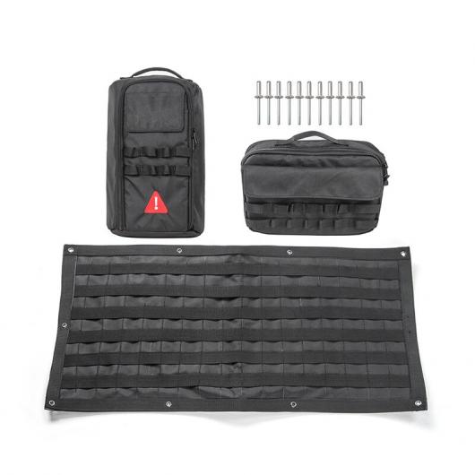 テール ドア ストレージ バッグ ツール キット オーガナイザー キャンプ マット 適用: ジープ/JEEP ラングラー JK JL 2007-2018〜 セット 1 AL-RR-2713 AL
