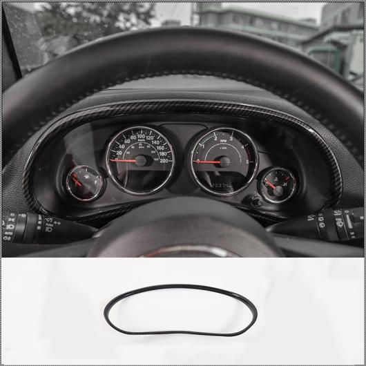 センター コンソール ステアリング ホイール ギア シフト 装飾 ステッカー 適用: ジープ/JEEP ラングラー JK 2011-2017 カーボンファイバー調 スタイリング ダッシュボード リング AL-RR-3085 AL