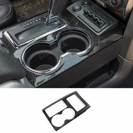 カーボンファイバー調 ステッカー インテリア 装飾 カバー アクセサリー 適用: フォード/FORD F150 ラプター 2009-2014 ギア シフト パネル AL-RR-3101 AL