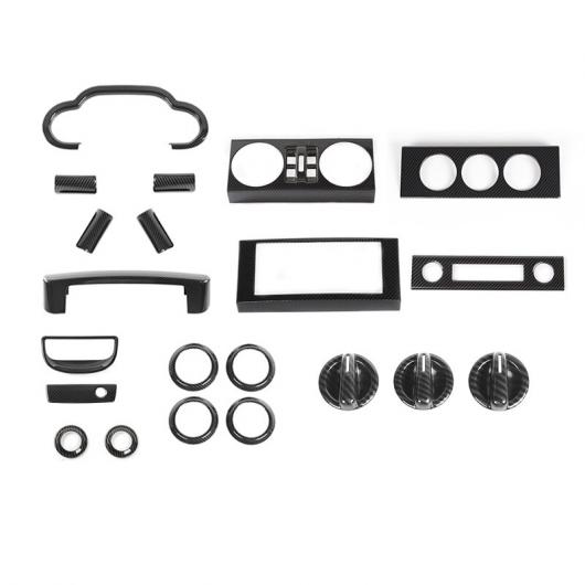 ステッカー 適用: ジープ/JEEP ラングラー インテリア 装飾 アクセサリー ジープ/JEEP ラングラー JK 2007 2008 2009 2010 カーボンファイバー 21ピース AL-RR-3102 AL