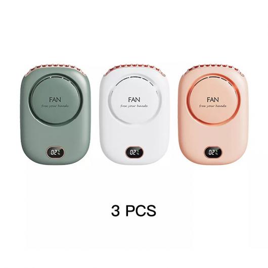 AL ブレードレスファン USB 冷却 ファン ポータブル 吊り下げ ネック ファン 3-スピード オート エア クーラー タイプD AL-RR-6457 13,235円