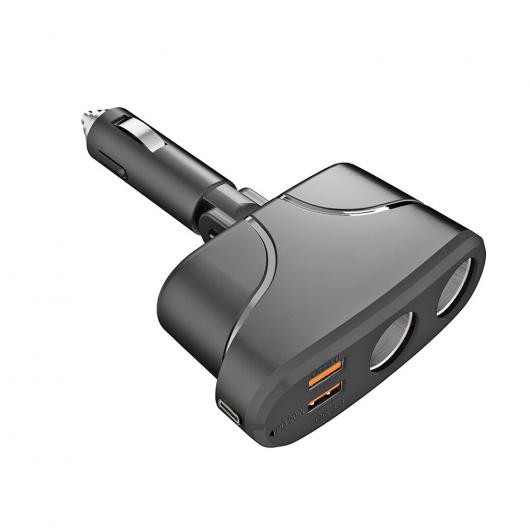 シガーソケット ソケット スプリッタ チャージャー デュアル PD USB QC 3.0 クイック 充電 12V オート シガーソケット ソケット パワー の通販は