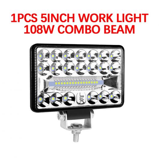 4-7インチ 7200LM 12V 24V 54-204W LED ライト オフロード スポット 投光ランプ LED ワーク ライト 適用: トラック ボート トラクター 4X4 ATV ヘッドライト 108W 1ピース 4000LM AL-RR-6566 AL