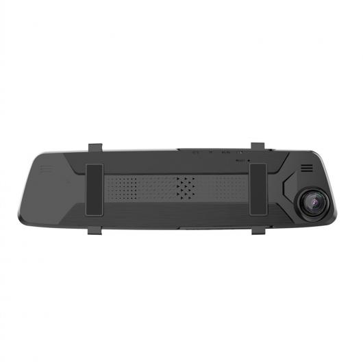 4.5インチ IPS スクリーン DVR ダッシュ カム リア ビュー ミラー カメラ ビデオ 車載カメラ HD ダッシュ カメラ デュアル レンズ レコーダー ブラック ミラー ブラック AL-RR-6741 AL