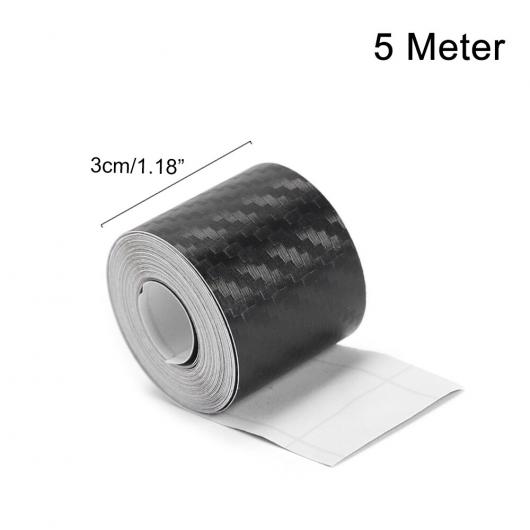 AL 3D カーボンファイバー ステッカー DIY ペースト プロテクター ストリップ オート ドア シル サイド ミラー 傷防止 テープ 3cm×5m AL-RR-6781の通販は