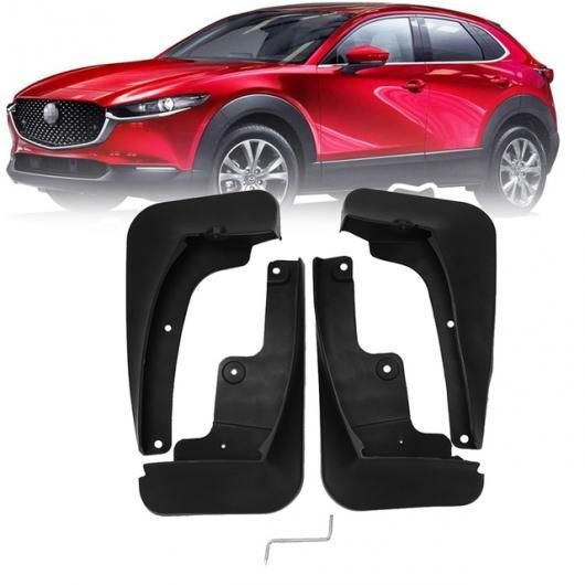4ピース フロント リア ホイール マッドガード 適用:マツダ CX30 CX - 30 2020 2021 スプラッシュ ガード マッド フラップ ブラック AL-SS-2925 AL