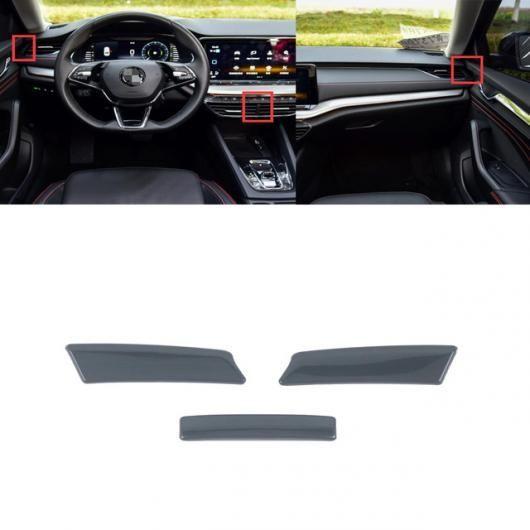 適用: シュコダ オクタヴィア MK4 RS プロ 2021 2022 ステンレス スチール ブラック ウインドウ スイッチ エア コンディション カバー SR-AA-0187