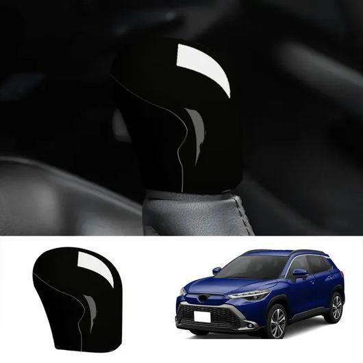 右ハンドル用 適用: トヨタ カローラ クロス 2019-2021 2022 2023 ブラック 光沢 ウインドウ スイッチ ギア シフト ノブ カバー SR-AA-0229