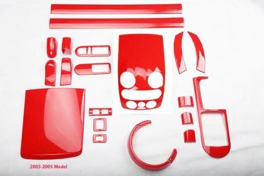 適用: フォルクスワーゲン/VOLKSWAGEN ビートル 2003-2011 レッド インテリア アクセサリー ギア シフト パネル 20ピース 03-05 SR-AA-0249の通販は