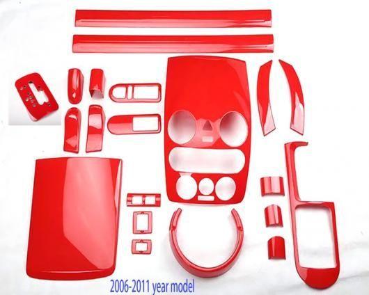 適用: フォルクスワーゲン/VOLKSWAGEN ビートル 2003-2011 レッド インテリア アクセサリー ギア シフト パネル 21ピース 06-11 SR-AA-0249の通販は